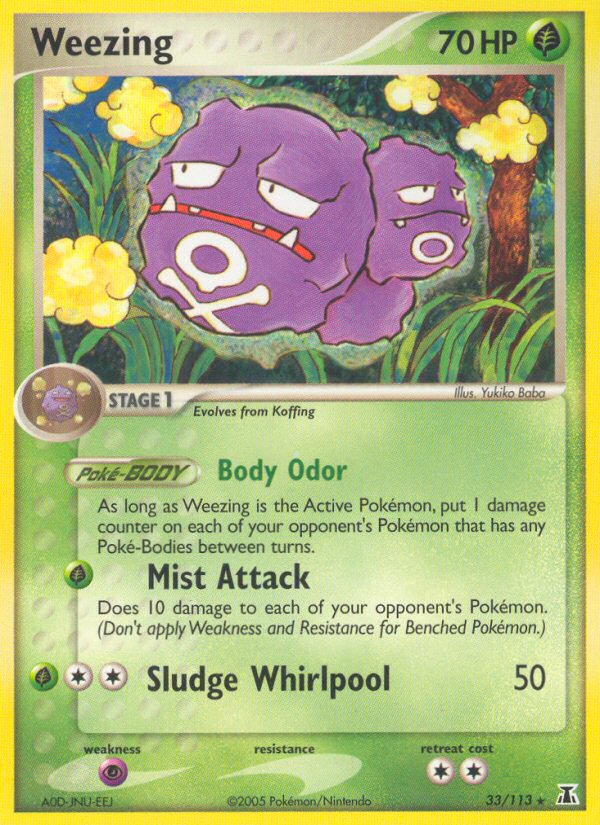 Weezing (33/113) [EX: Delta Species] | Fandemonia Ltd