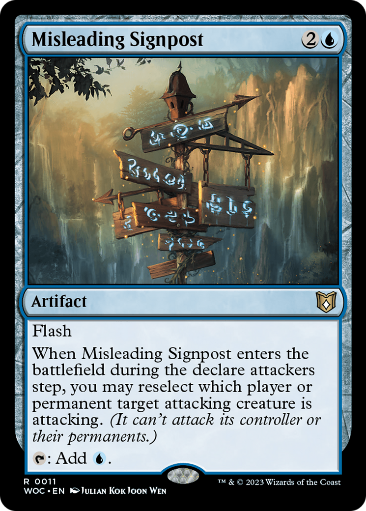 Misleading Signpost [Wilds of Eldraine Commander] | Fandemonia Ltd