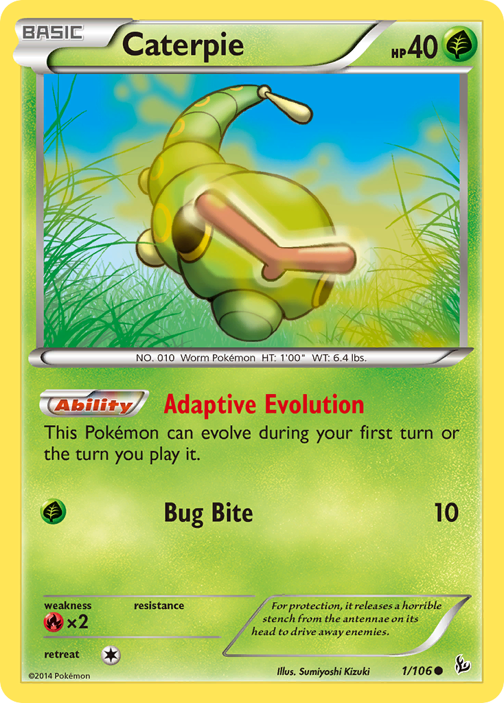 Caterpie (1/106) [XY: Flashfire] | Fandemonia Ltd