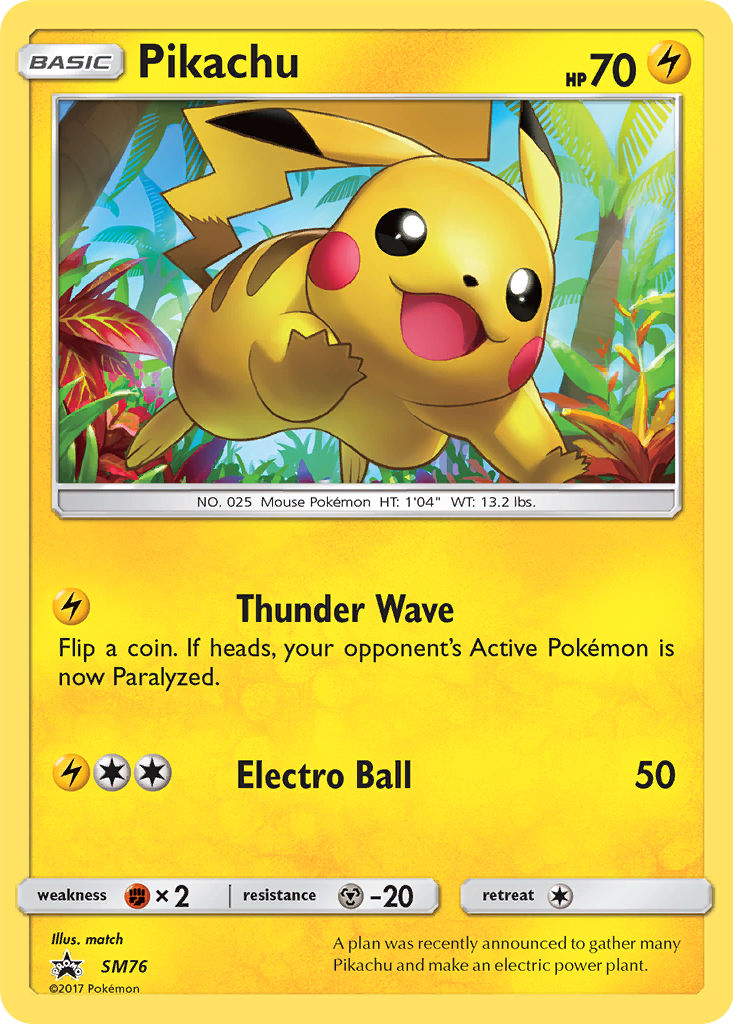 Pikachu (SM76) [Sun & Moon: Black Star Promos] | Fandemonia Ltd