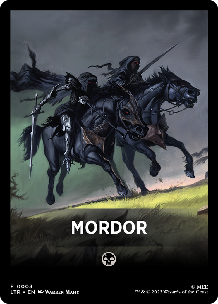 Mordor Theme Card [The Lord of the Rings: Tales of Middle-Earth Tokens] | Fandemonia Ltd