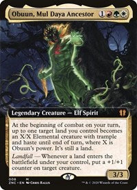 Obuun, Mul Daya Ancestor (Extended Art) [Zendikar Rising Commander] | Fandemonia Ltd