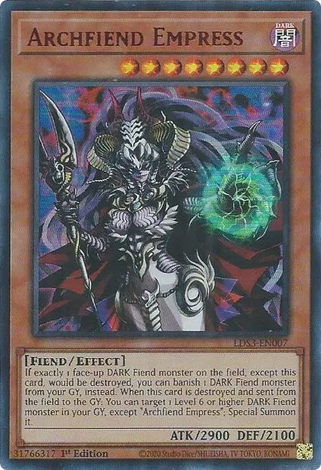 Archfiend Empress (Red) [LDS3-EN007] Ultra Rare | Fandemonia Ltd