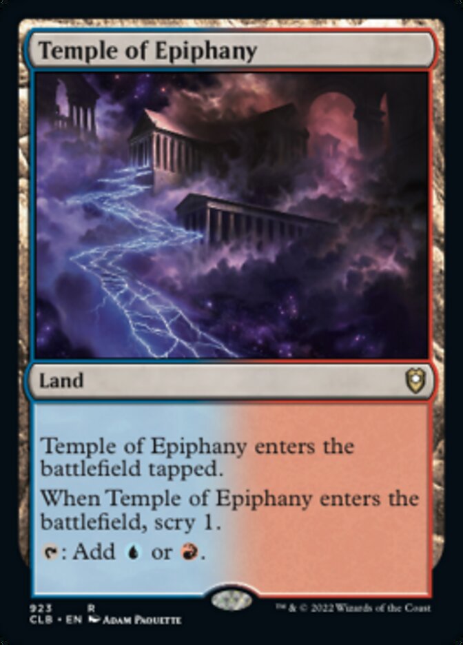 Temple of Epiphany [Commander Legends: Battle for Baldur's Gate] | Fandemonia Ltd