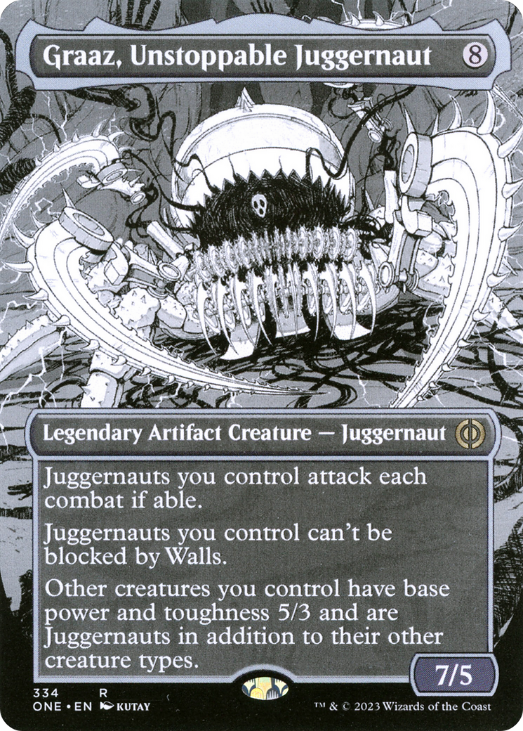 Graaz, Unstoppable Juggernaut (Borderless Manga) [Phyrexia: All Will Be One] | Fandemonia Ltd