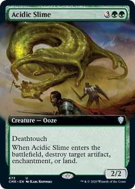 Acidic Slime (Extended Art) [Commander Legends] | Fandemonia Ltd