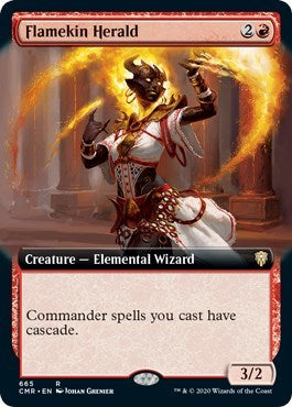 Flamekin Herald (Extended Art) [Commander Legends] | Fandemonia Ltd