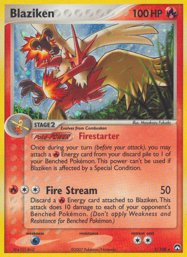 Blaziken (5/108) [EX: Power Keepers] | Fandemonia Ltd