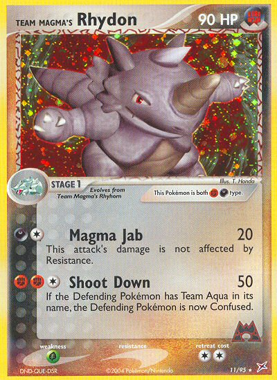 Team Magma's Rhydon (11/95) [EX: Team Magma vs Team Aqua] | Fandemonia Ltd