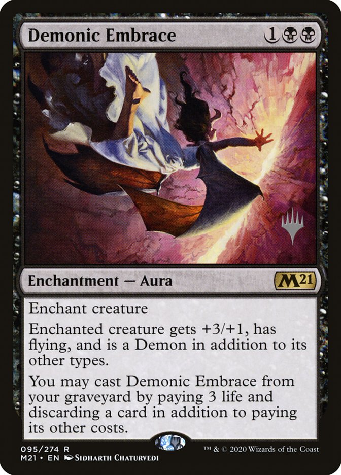 Demonic Embrace (Promo Pack) [Core Set 2021 Promos] | Fandemonia Ltd