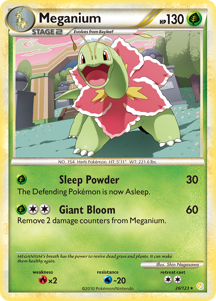 Meganium (26/123) [HeartGold & SoulSilver: Base Set] | Fandemonia Ltd