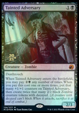 Tainted Adversary [Innistrad: Midnight Hunt Prerelease Promos] | Fandemonia Ltd