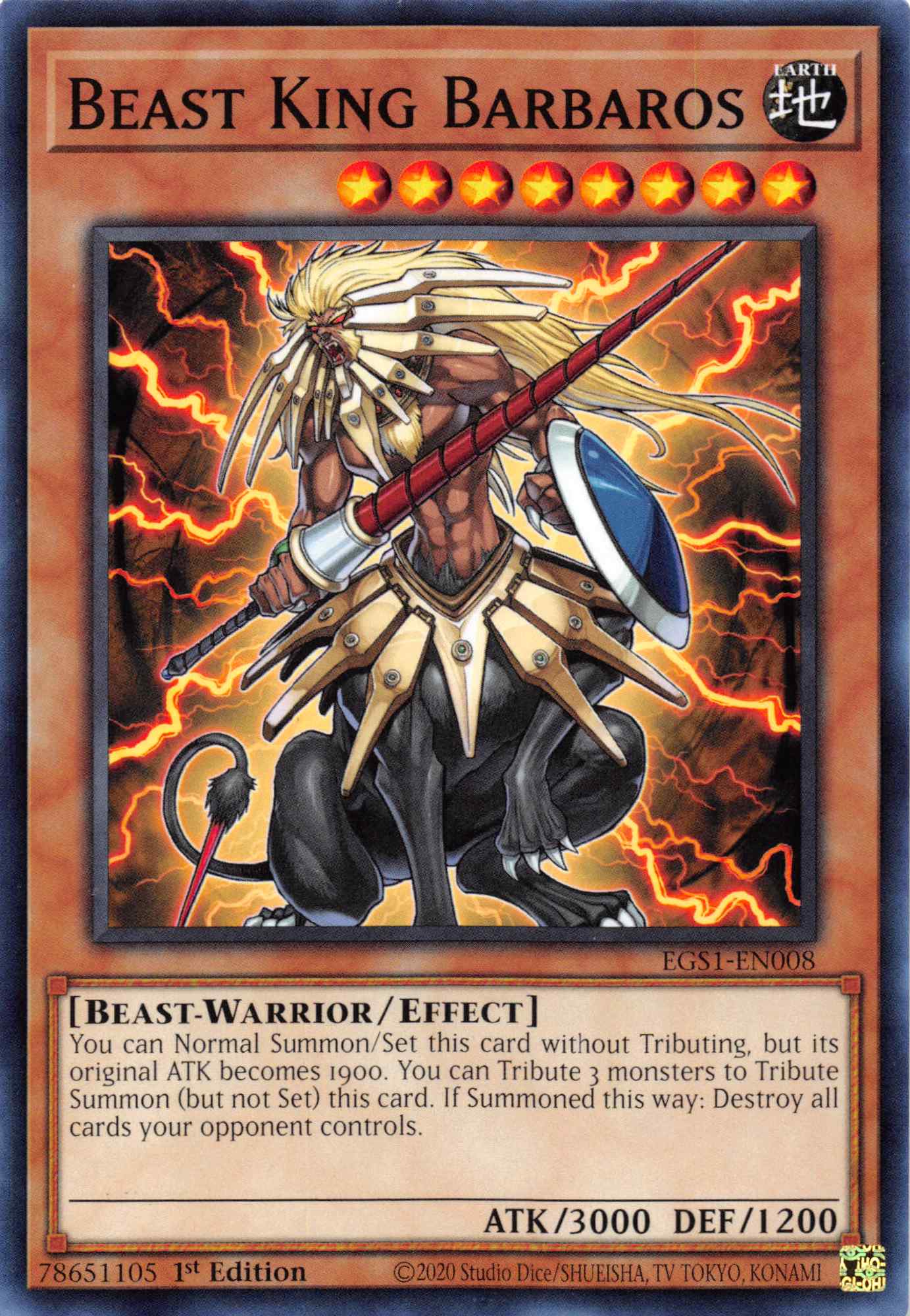 Beast King Barbaros [EGS1-EN008] Common | Fandemonia Ltd