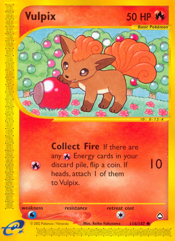 Vulpix (116/147) [Aquapolis] | Fandemonia Ltd