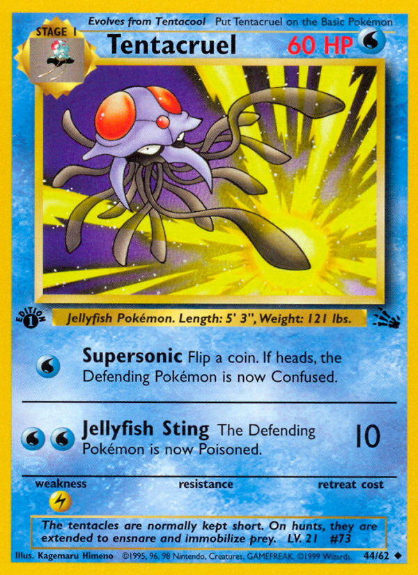 Tentacruel (44/62) [Fossil 1st Edition] | Fandemonia Ltd