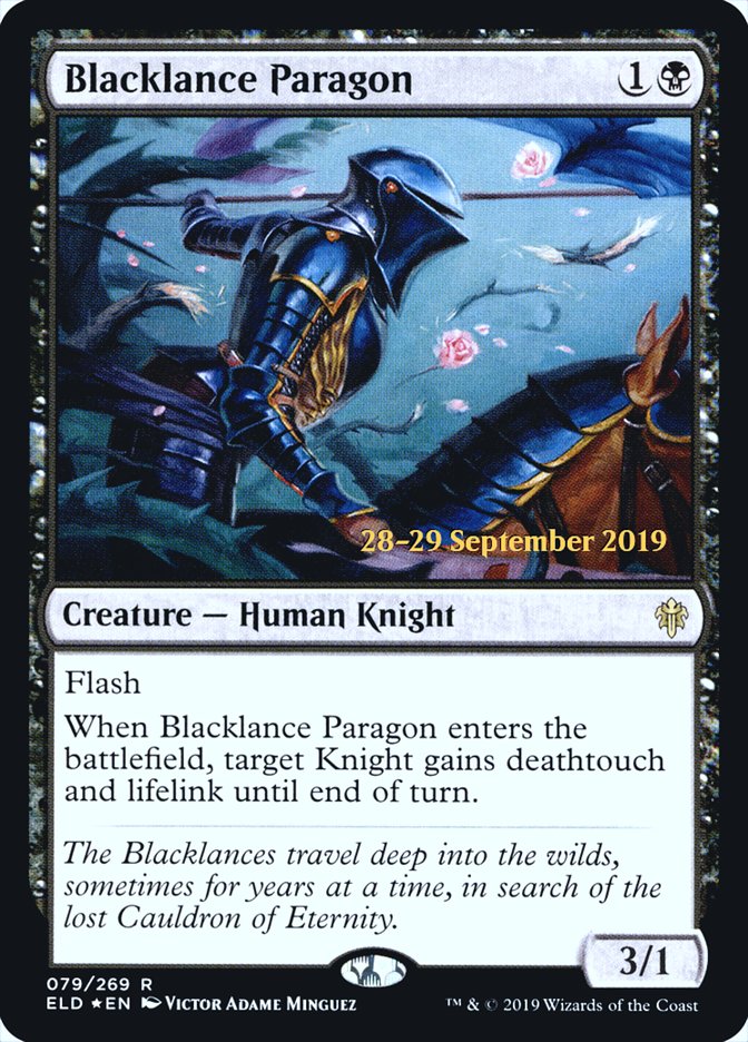 Blacklance Paragon  [Throne of Eldraine Prerelease Promos] | Fandemonia Ltd