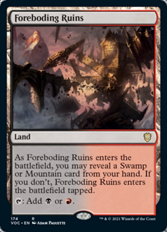 Foreboding Ruins [Innistrad: Crimson Vow Commander] | Fandemonia Ltd