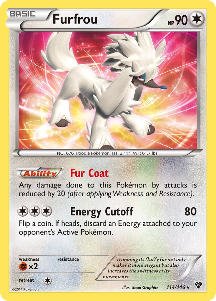 Furfrou (114/146)(Cosmos Holo) (Blister Exclusive) [XY: Base Set] | Fandemonia Ltd