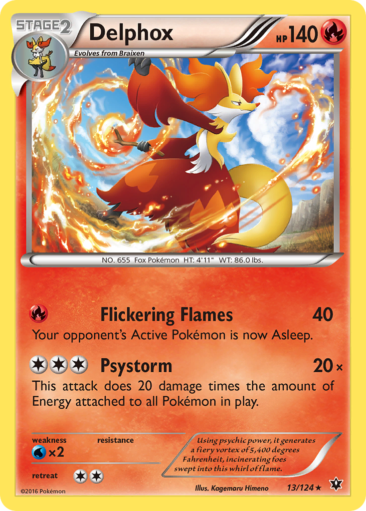 Delphox (13/124) [XY: Fates Collide] | Fandemonia Ltd