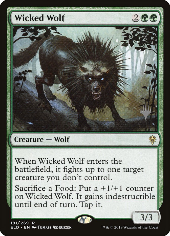 Wicked Wolf (Promo Pack) [Throne of Eldraine Promos] | Fandemonia Ltd