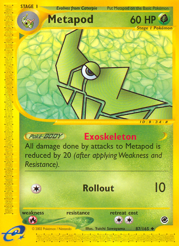 Metapod (87/165) [Expedition: Base Set] | Fandemonia Ltd