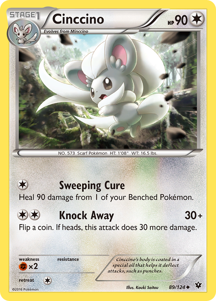 Cinccino (89/124) [XY: Fates Collide] | Fandemonia Ltd