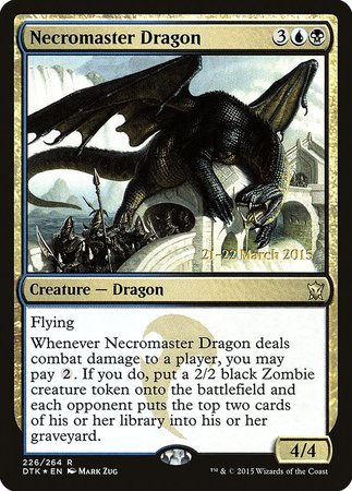 Necromaster Dragon [Dragons of Tarkir Promos] | Fandemonia Ltd