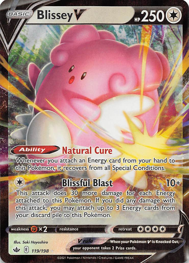 Blissey V (119/198) [Sword & Shield: Chilling Reign] | Fandemonia Ltd