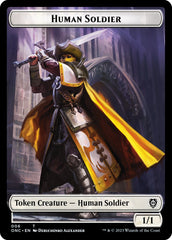 Human Soldier // Elephant Double-Sided Token [Phyrexia: All Will Be One Commander Tokens] | Fandemonia Ltd