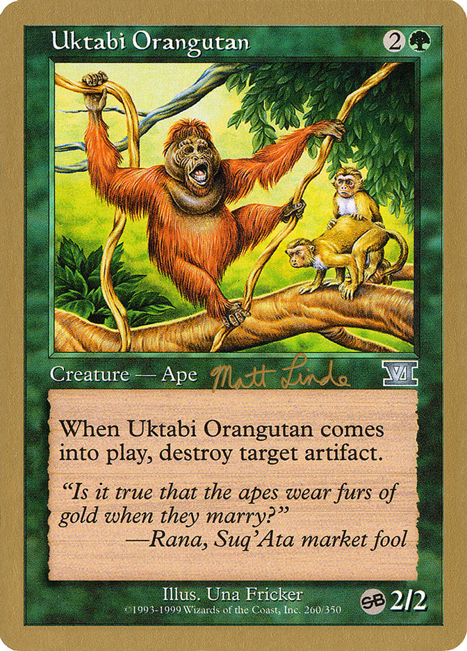 Uktabi Orangutan (Matt Linde) (SB) [World Championship Decks 1999] | Fandemonia Ltd