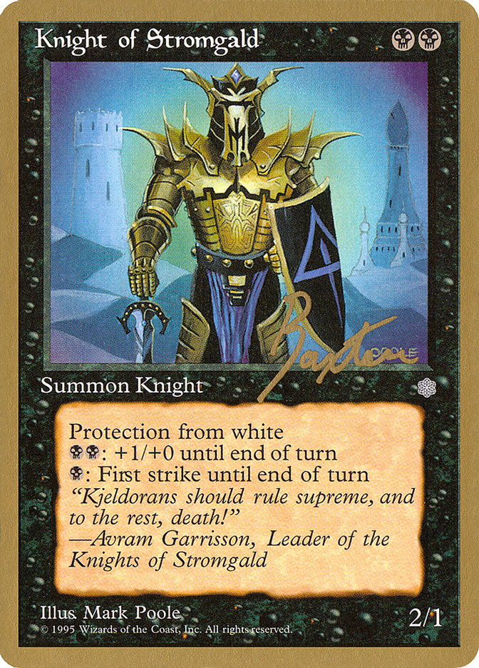 Knight of Stromgald (George Baxter) [Pro Tour Collector Set] | Fandemonia Ltd