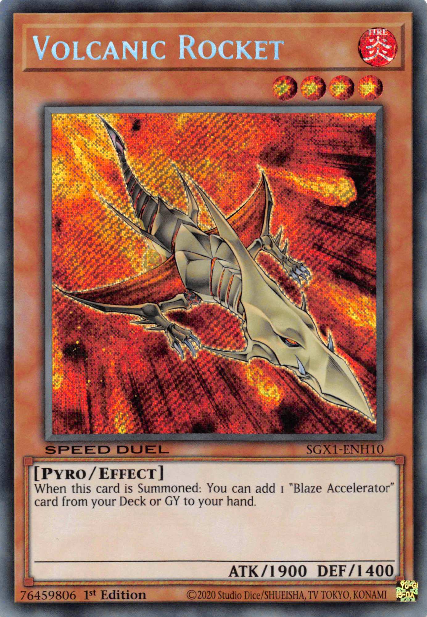 Volcanic Rocket [SGX1-ENH10] Secret Rare | Fandemonia Ltd