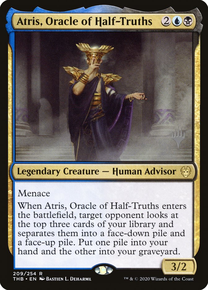 Atris, Oracle of Half-Truths (Promo Pack) [Theros Beyond Death Promos] | Fandemonia Ltd