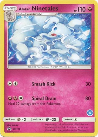 Alolan Ninetales (SM128) (Deck Exclusive #17) [Sun & Moon: Trainer Kit - Alolan Ninetales] | Fandemonia Ltd