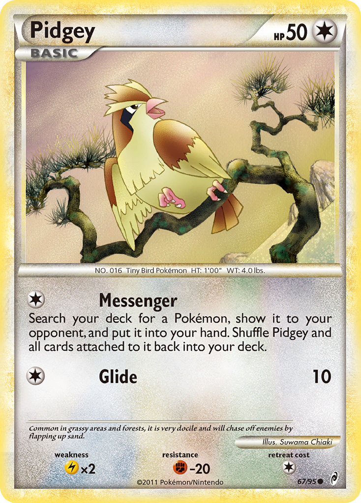 Pidgey (67/95) [HeartGold & SoulSilver: Call of Legends] | Fandemonia Ltd