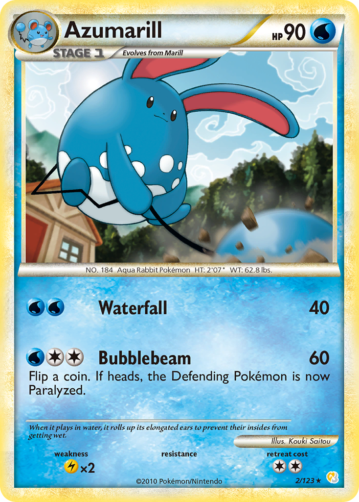 Azumarill (2/123) [HeartGold & SoulSilver: Base Set] | Fandemonia Ltd