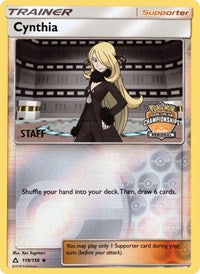 Cynthia (119/156) (Staff Regional Championship Promo) [Sun & Moon: Ultra Prism] | Fandemonia Ltd