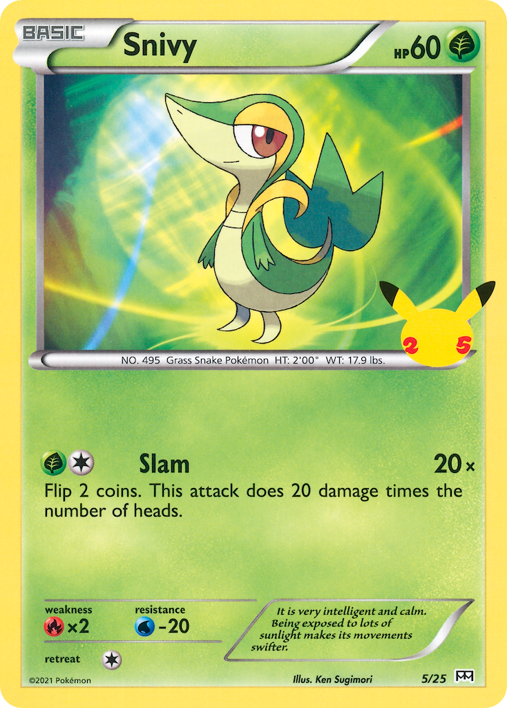 Snivy (5/25) [McDonald's 25th Anniversary] | Fandemonia Ltd