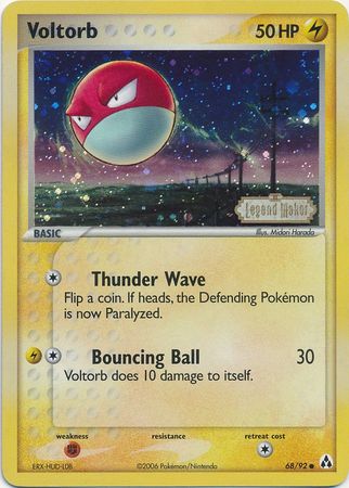 Voltorb (68/92) (Stamped) [EX: Legend Maker] | Fandemonia Ltd