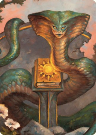 Guardian Naga Art Card [Commander Legends: Battle for Baldur's Gate Art Series] | Fandemonia Ltd