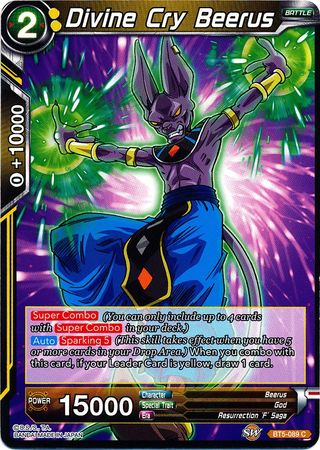 Divine Cry Beerus (BT5-089) [Miraculous Revival] | Fandemonia Ltd