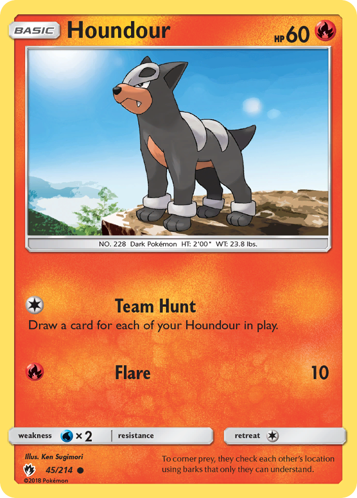 Houndour (45/214) [Sun & Moon: Lost Thunder] | Fandemonia Ltd