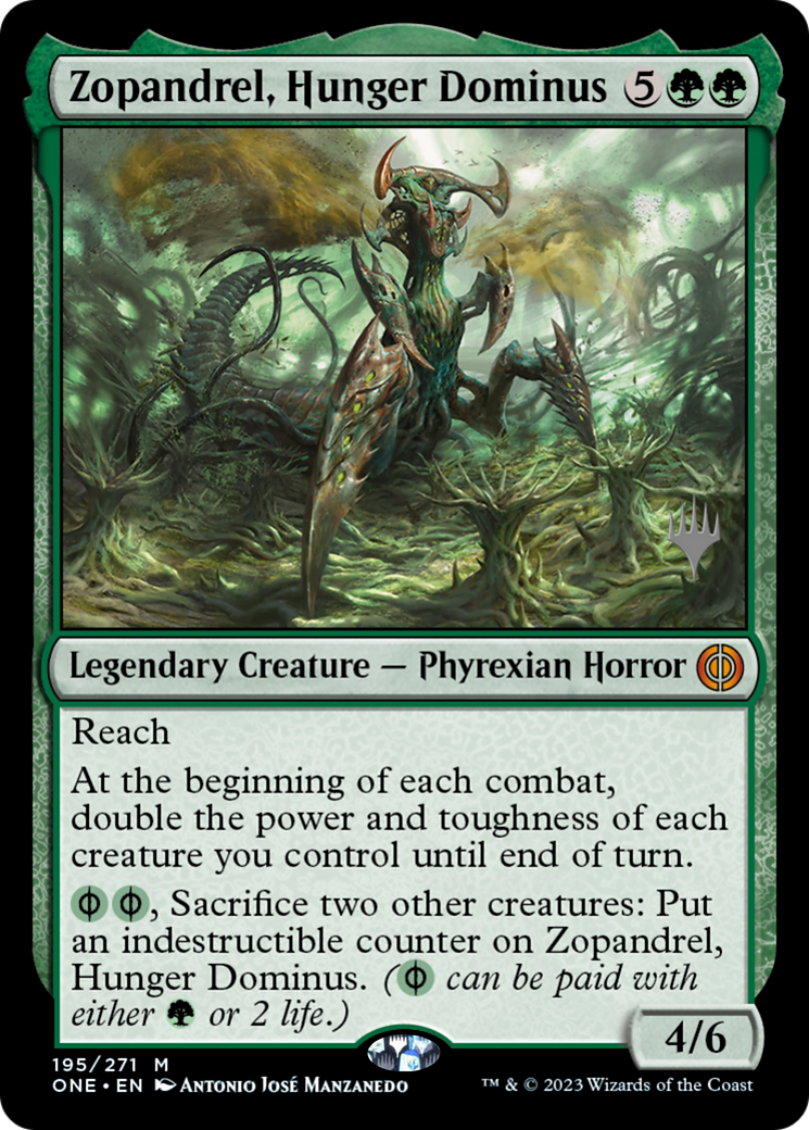 Zopandrel, Hunger Dominus (Promo Pack) [Phyrexia: All Will Be One Promos] | Fandemonia Ltd