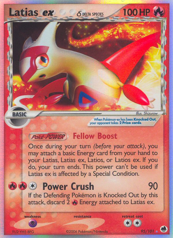 Latias ex (95/101) (Delta Species) [EX: Dragon Frontiers] | Fandemonia Ltd