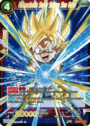 Unbreakable Super Saiyan Son Goku (Gold Stamped) (SD2-03) [Mythic Booster] | Fandemonia Ltd