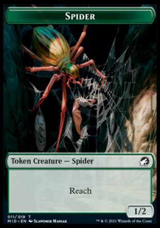 Spider Token [Innistrad: Midnight Hunt Tokens] | Fandemonia Ltd