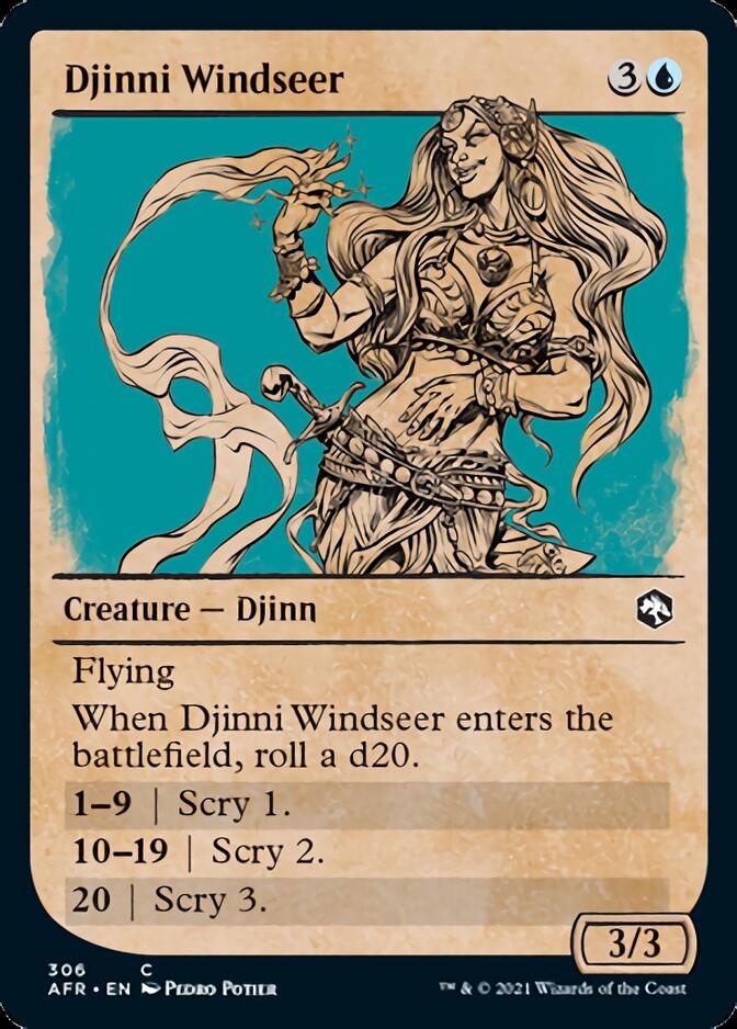 Djinni Windseer (Showcase) [Dungeons & Dragons: Adventures in the Forgotten Realms] | Fandemonia Ltd