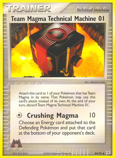 Team Magma Technical Machine 01 (84/95) [EX: Team Magma vs Team Aqua] | Fandemonia Ltd