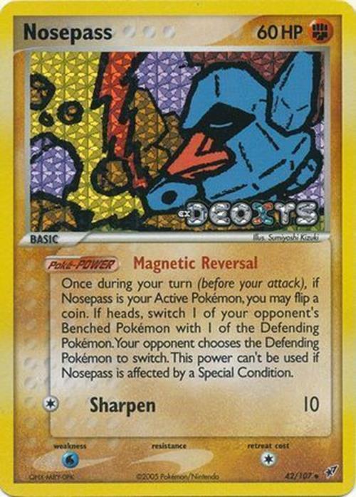 Nosepass (42/107) (Stamped) [EX: Deoxys] | Fandemonia Ltd