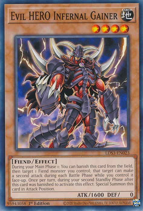 Evil HERO Infernal Gainer [LDS3-EN023] Common | Fandemonia Ltd